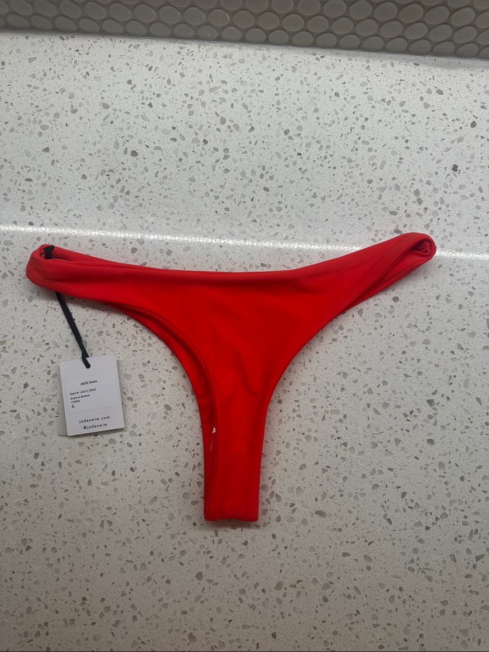 Jade swim expose bottom size small color coral